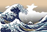 Famous Wave Paintings - The Great Wave off Kanagawa by Katsushika Hokusai